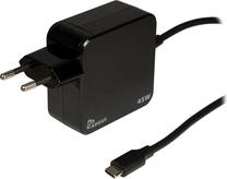Telefono įkroviklis Inter-Tech PD-2045, USB-C male, 180 cm, juoda sp., 45 W