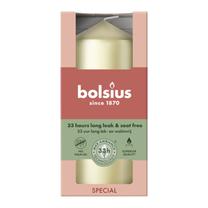 Свеча, цилиндрическая Bolsius, 33 час, серебристый цв.