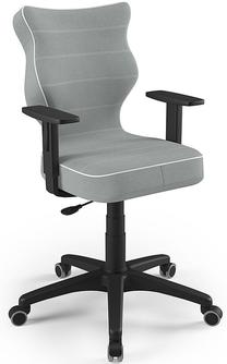 Vaikiška darbo kėdė Duo Size 5 JS03, 40 x 37.5 x 100 cm, balta/juoda/pilka