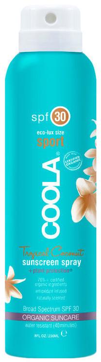 Purškiklis įdegio priežiūrai Coola SPF30, 236 ml
