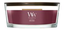 Žvakė, aromatinė WoodWick Ellipse dark cherry, 40 - 65 h, 453 g, tamsiai raudona sp.
