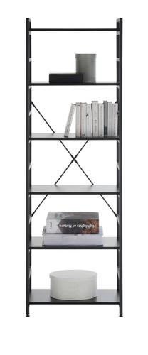 Pastatoma lentyna MCA Branca 40272GS5, juoda sp., 184 cm x 60 cm x 34 cm