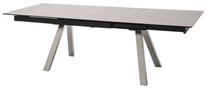 Valgomojo stalas išskleidžiamas MC Akcent Tobago, nerūdijančiojo plieno sp./šviesiai pilka sp., 180 - 260 cm x 95 cm x 77 cm