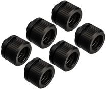 Jungtis EK Water Blocks HDC 14, juoda sp., 6 vnt.