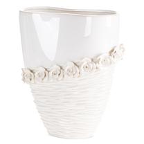 Dekoratyvinė vaza Eliana 04, 32 cm, kreminė sp.