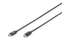 Kabelis Digitus AK-300138-030-S USB-C male, USB-C male, 3 m, juoda