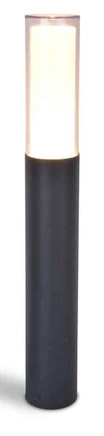 Brīvi stāvošs āra gaismeklis Lutec Dropa, 9.5W, LED, IP44, tumši pelēka krās., 8.2 cm x 59 cm
