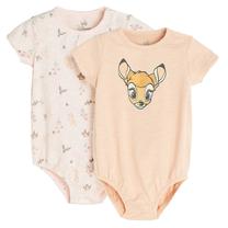Lühikeste varrukatega beebi body, vaba aja suvi, tüdrukutele Cool Club Bambi LCG2802513-00, heleroosa v., 80 cm, 2 tk