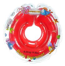 Piepūšams aplis kaklam Baby Swimmer Inflatable Neck Ring, sarkana krās.