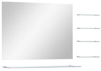 Spogulis VLX, stiprināms, 80 cm x 60 cm, sudraba krās.