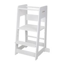 Montessori bokštelis BabyTrold, mediena, balta sp., 90 cm x 44 cm x 45.7 cm