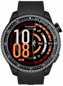 Viedais pulkstenis Garett Compass GPS, melns krās.