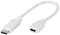 Провод Vivanco USB Type-C to Micro USB 2.0 45285 USB Type-C male, Micro USB B male, 0.1 м, белый цв.