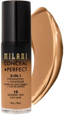 Жидкая основа для макияжа Milani Conceal + Perfect, 10 golden tan, 30 мл