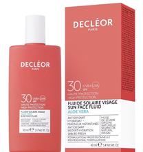 Losjonas įdegio priežiūrai Decleor Aloe Vera Sun Face Fluid SPF30, 40 ml