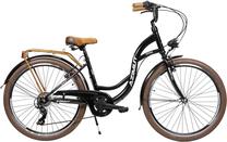 Dviratis miesto Azimut Vintage TX-6, 26 ", 17'' rėmas, juoda sp./kreminė sp.