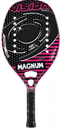Padel tenisa rakete Vision Magnum 8155, melna krās./rozā krās.