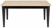 Valgomojo stalas išskleidžiamas Edmondo, juoda sp./rusva sp., 160 - 240 cm x 90 cm x 75 cm