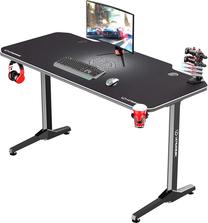 Arvutimängulaud Ultradesk Frag, 140 cm x 60 cm, 76 cm, valge v./must v.