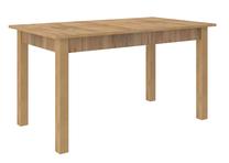 Valgomojo stalas išskleidžiamas ADRK Rodos 25, ruda sp./aukso sp., 140 - 180 cm x 80 cm x 76 cm