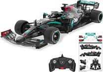 Pадиоуправляемый легкий автомобиль Jamara Mercedes-AMG F1 W11 EQ 402107, 1:18, черный цв./зеленый цв.