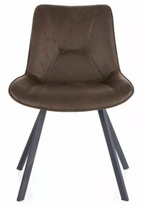 Valgomojo kėdė Link, matinė, juoda sp./tamsiai ruda sp., 43 cm x 53 cm x 85 cm