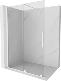 Dušas siena Mexen Walk-In Velar, 140 cm x 200 cm, balta krās./rūdītais