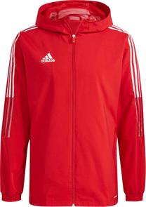 Apģērbs, vīriešiem Adidas Tiro 21, sarkana krās., xl