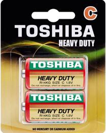 Baterijas Toshiba Zn-C, R14, 1.5 V