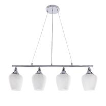 Lampa griesti Candellux Lighting Electra 34-47021, E27, 4 x 60 W, balta krās. / sudraba krās.