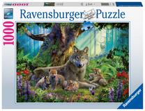 Dėlionė Ravensburger Wolves In The Forest 159871, 50 cm x 70 cm, 1000 vnt., įvairių spalvų