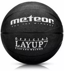 Баскетбольный мяч Meteor Layup, 7 размер, черный цв.