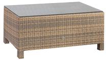 Lauko stalas Home4you Sevilla New New, šviesiai ruda sp., 71 cm x 71 cm x 30 cm