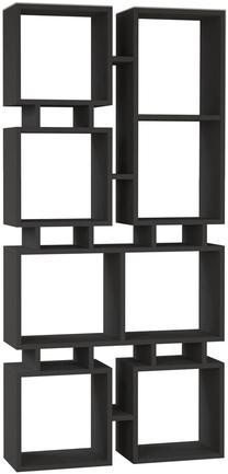 Pastatoma lentyna Kalune Design Rail No.1, antracito sp., 166.5 cm x 79 cm x 24 cm