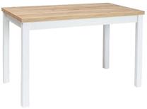 Stalas Adam, aukso sp./ąžuolo sp./balta sp., 120 cm x 68 cm x 75 cm