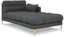 Sofa Micadoni Home Mamaia Chaise Longue, tamsiai pilka sp., dešininė, 185 x 102 cm x 75 cm
