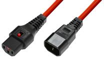 Kabelis Assmann IEC-PC1387 IEC C13, IEC 320 C14, 3 m, sarkana krās.