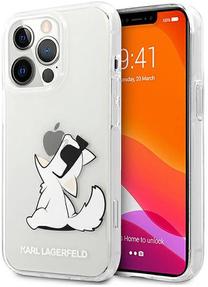 Чехол для телефона Karl Lagerfeld Choupette Eat Apple iPhone 13 Pro Max, прозрачный цв., Apple