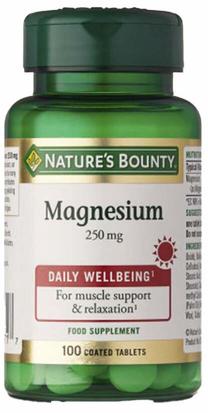 Maisto papildas Nature's Bounty Magnesium, 100 vnt.