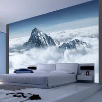 Fototapete Artgeist Mountain in the clouds XLFTNT1020, 193 cm x 250 cm