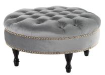 Pufas Miloo Barollo, pilka sp., 70 cm x 70 cm x 36 cm