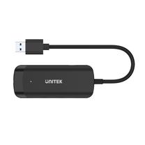 Adapteris Unitek H1111A USB - A 3.1, 3 x USB-A, melna krās.