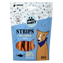 Gardums suņiem Mr. Bandit Strips Salmon Skin, zivs, 0.5 kg