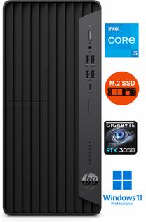 Stacionarus kompiuteris HP ProDesk 600 G6 MT, atnaujintas i5-10500, 1 TB, DDR4 32 GB, SSD 1 TB, Nvidia GeForce RTX 3050 4 GB, Windows 11 Pro