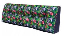 Lauko baldų pagalvė Hobbygarden Leo Long Back LEDGKL4, įvairių spalvų/tamsiai mėlyna sp., 40 x 120 cm