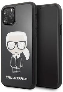 Telefona vāciņš Karl Lagerfeld, melna krās., Apple