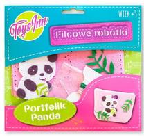 Набор для декорирования Stnux Felt Needlework Wallet Panda, розовый цв.