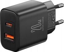 Telefono įkroviklis Joyroom JR-TCF05, USB Type C/USB Type A, 8.3 cm, juoda sp., 20 W