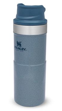 Termopuodelis Stanley Classic Trigger Action, 0.35 l, mėlyna sp./pilka sp.