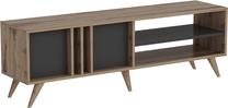 ТВ стол Kalune Design Rilla, антрацитовый цв./дубовый цв., 150 см x 35 см x 48 см